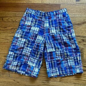 DTEK Men’s 100% Cotton Plaid Walking Shorts Size 32